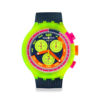 Swatch BIG BOLD 系列手錶 NEON TO THE MAX (47mm) 男錶 女錶