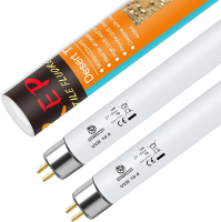 T8 UVB Reptile Light 15W 10.0 2 Pack UVA Light Bulb for Reptiles Lamp Tube for Bearded Dragon