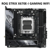 ASUS ROG STRIX X670E-I GAMING WIFI 6E Socket AM5 LGA 1718 AMD Ryzen 7000 mini-ITX Gaming Motherboard 10+2 Power Stages DDR5 PCIe
