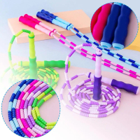 【Ready Stock】 Soft Bead Jump Rope Hard Beaded Jump Rope Adjustable Durable Skipping Rope For A8I0