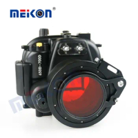 Underwater Waterproof Housing Diving Camera Case for Canon 650D 700D fit 18-55mm lens + 67mm Red filter