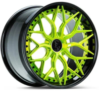 for YTD Factory Custom High Quality Gloss Green Forged Rim 16/19//22/23 Inch 2 Piece 5X100 5X120 5X114.3 Passenger Car Forged Wh