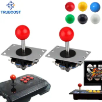 2pcs Arcade joystick DIY Joystick Red Ball 8 Way Joystick Fighting Stick Parts for Game Arcade