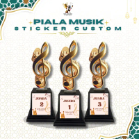 Piala Akrilik Musik – Desain Sticker Custom | Kenang-Kenangan & Penghargaan