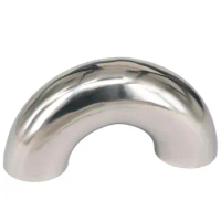 19mm O/D 304 Stainless Steel Sanitary Weld 180 Degree Elbow Pipe Fitting
