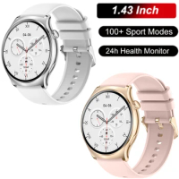 Round Bluetooth Answer Call Watches 100+ Sport Smartwatch Men Women for Motorola MOTO Edge X30 Google Pixel 4 Samsung Galaxy S22