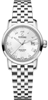 TITONI 梅花錶 經典款 機械女腕表(23538S-561)-28mm-銀面鋼帶【刷卡回饋 分期0利率】
