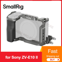 Smallrig HawkLock Quick Release Cage Kit for Sony ZV-E10 II L-Shape Mount Plate with Silicone Handle