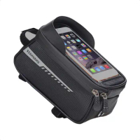 Bicycle Bag Phone Case Holder Touchscreen Front Beam Bike Bag Waterproof Frame Front Top Tube Cycling Bag MTB Bike Accessories