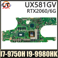 UX581GV MAINboard For ASUS Zenbook Pro Duo UX581 UX581G Laptop Motherboard I7-9750H I9-9980HK CPU RTX2060/6G 16G/32G-RAM
