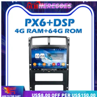 PX6 9" DSP TDA7851 IPS Android 10.0 4G RAM + 64G Car DVD Player GPS Google Map RDS Radio Wifi Bluetooth 5.0 For PEUGEOT PG 405