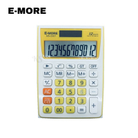 E-MORE 12位數國考型商用計算機/CT-MS20GT(黃)