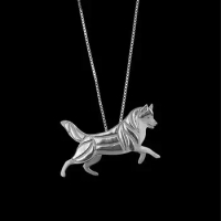DANGGAO Newest fashion Handmade Siberian Husky Leader pendant for women choker necklace Dog Jewelry Pet Lovers Gift