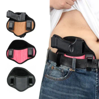 Universal Tactical Hunting Holster High Quality PU Leather Concealed Gun Pistol Pouch for Glock 19 Sig Sauer Beretta Kahr Bersa