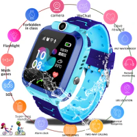 2024 Kids Smart Watch Kids SOS Phone Watch Location Tracker Smart Watch With Sim Card Android IOS Waterproof Watches Children Gi