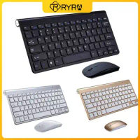 RYRA New Mini Wireless Keyboard And Mouse Set Waterproof 2.4G For IPad Samsung Android Tablet Ultra Thin Keyboard Mouse