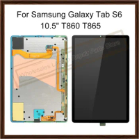 Original For Samsung Galaxy Tab S6 10.5" T860 T865 2019 LCD Display Touch Screen Digitizer Assembly For Samsung T860 SM-T860