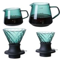 Glass Pour Over Accessories Heat Resistant Drip Decanter Coffee Brewer Coffee Maker for Restaurants Home