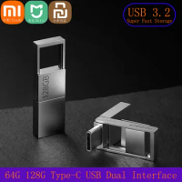 Xiaomi Mijia Smart Dual Interface U Disk 64G 128G Portable USB 3.2 Type-C Interface Mobile Phone Computer Mutual Transmission
