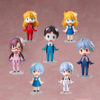 10cm Anime Ikari Shinji Doll Evangelion Action Figure Rei Ayanami Figure Q Version Asuka Langley Soryu Figurine PVC Cartoon Toys