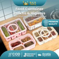 Kotak Penyimpanan Kulkas Akrilik Kontainer Kulkas Tempat Penyimpanan Food Container Kulkas Serbaguna