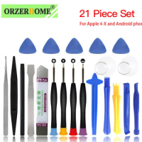 ORZERHOME 21 in 1 Mobile Phone Repair Tools Kit Cell Phones Opening Pry Smartphone Screwdrivers Tool Set For iPhone X Hand Tools