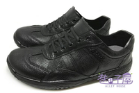 【巷子屋】久大牌 男/女款假綁帶造型防水運動鞋 [889] 黑 耐油 止滑 MIT台灣製造 超值價$200