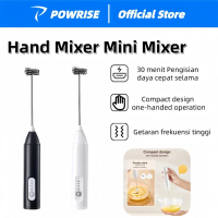 POWRISE Hand Mixer Mini Mixer Pengaduk Kopi Elektrik Milk Frother Portable Hand Mixer Mini Mixer