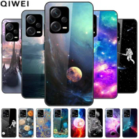 For Redmi Note 12 Pro Plus 5G Case Glass Tempered Protective Fashion Cover for Redmi Note12 Pro 5G Hard Phone Cases Note 12 5G