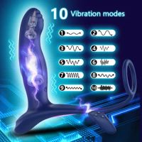Prostate Massager Vibrator For Men, Male Masturbator Men Prostate Massage Vibrator Rings For Penis Sex Toys for Adult 18