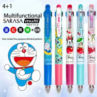 New Zebra Limited Cartoon SARASA 4+1 Multi-function Module Gel Pen Ballpoint Pen Automatic Pencil Learning Stationery