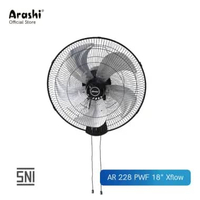 Arashi Kipas Angin Dinding AR 228 PWF 18 Inch Xflow + Remote