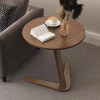 Standing Clear Coffee Tables Round Wooden Minimalist Bedroom Side Tables Modern Design Tavolino Da Salotto Home Furniture
