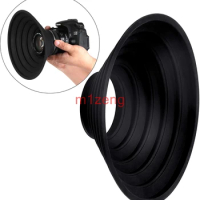 Silicone Lens Hood cover Foldable Anti-Reflective for 30-50mm 50-70mm 70-90mm canon nikon sony pentax fuji olympus camera lens