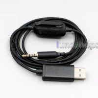USB Volume Control Gaming Headphone Cable For Logitech G633 G933 Astro A10 A40 A30 A50 Xbox One Play Station PS4 LN006379