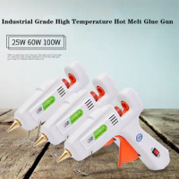 20W/60W/100W Hot Melt Glue Gun Smart Industrial Guns DIY Repair Tools Use 7mm/11mm Glue Sticks Heat Mini Gun