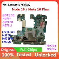 For Samsung Galaxy Note 10 N970F N970FD N970U Note 10 Plus N975F N975FD N975U N976B 5G Motherboard Unlocked 256GB Logicboard