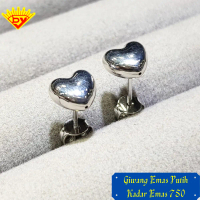 Giwang Emas Putih 04 Kadar Emas 750