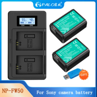NP-FW50 NP FW50 Camera Battery + Dual Charger for Sony FW50 NEX-7 NEX-5N NEX-F3 A37 NEX-5R NEX-6 NEX-3N ILCE-QX1 A6500 RX10III