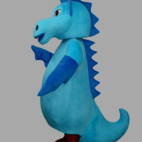 New Adult Character Blue Sea Horse Mascot Costume Halloween Christmas Dress Full Body Props Outfit Mascot Costume