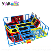 YLWCNN Kids Fittness Jumping Bed With Ball Pit Sticker Clothes Professional Aldult Trampoline Park Equipment Indoor Trampoline