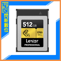接單進貨~Lexar 雷克沙 CFexpress Type B Gold Series 512G/512GB 記憶卡(讀1750MB/s，寫1500MB/s)公司貨