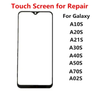Touch Screen For Samsung Galaxy A02S A10S A20S A21S A30S A40S A50S A70S Front Glass Panel LCD Display Outer Cover Repair Parts