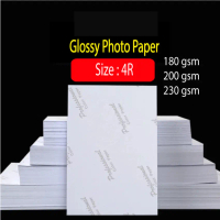 Kertas Gambar Glossy 4R Inkjet – 100 Helai / 4R Size Inkjet Photo Glossy Paper  (180gsm / 200gsm / 2
