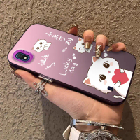 เคสโทรศัพท์สำหรับ Samsung A10 M10 เคสแมวกึ่งโปร่งใส บางเฉียบ ฝ้า