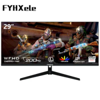 FYHXele 29 Inch Monitor Quasi-2K 120Hz/200Hz QHD Wide Display 21:9 GTG 1MS IPS LED Gamer Computer Screen With G-Sync 2580*1080