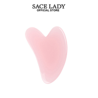 【พร้อมส่ง】แผ่นกัวซาเรซิ่นธรรมชาติ สําหรับนวดใบหน้า ผ่อนคลายกล้ามเนื้อ SACE LADY Gua Sha Beauty Roller Facial Board Massage Tools Natural Resin Face &amp; Body Pink Color