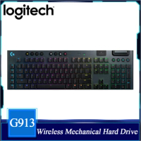 Logitech G913 LIGHTSPEED Wireless Bluetooth Mechanical Gaming Keyboard RGB Backlight Logitech Mechanical Keyboard for Sports