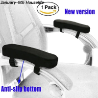 1pc Armrest Pads Covers Foam Elbow Pillow Forearm Pressure Relief Arm Rest Cover For Office Chairs Wheelchair Comfy Chair