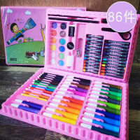 86-piece painting tool set, painting pen gift box, student watercolor pens, art learning supplies, c